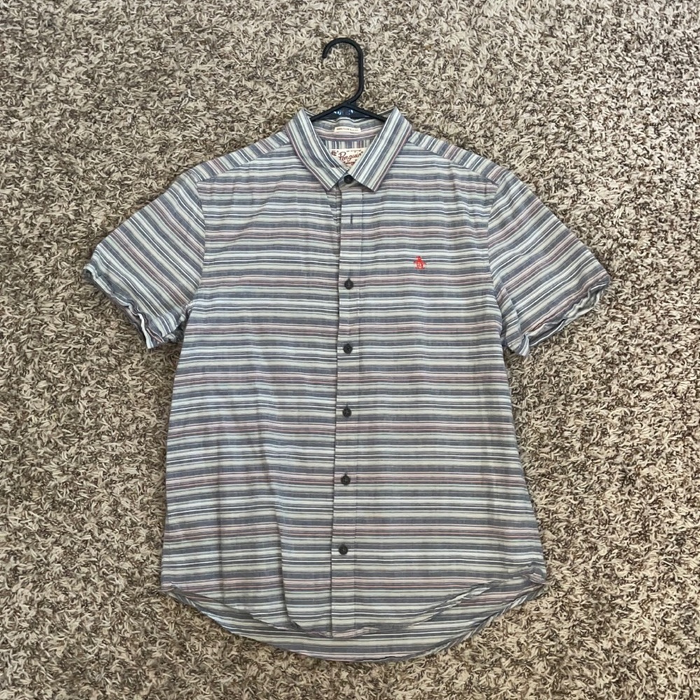 Penguin Short Sleeve Button Up